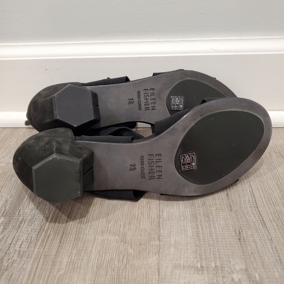 NEW Eileen FisherJoy Knotted Black Zip Sandals main image 1